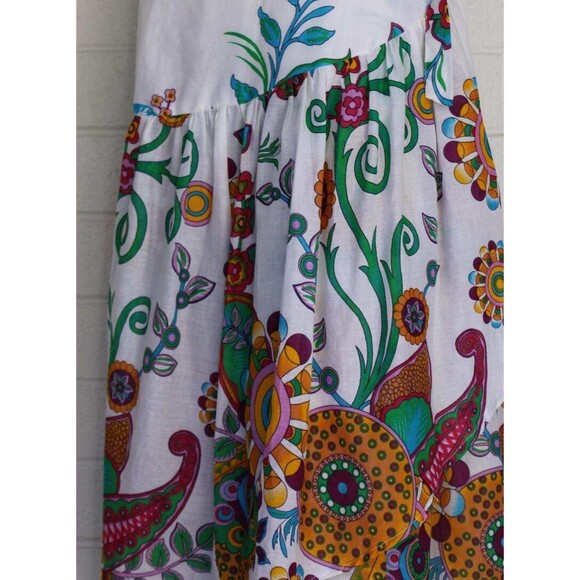 NWT Sacred Threads One Size Colorful Exotic Garden Full Wrap Skirt - Picture 4 of 7